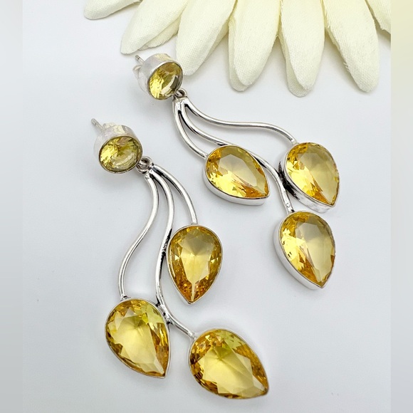 CITRINE EARRINGS - Picture 4 of 11
